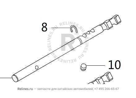 Shifting fork SHAFT-3RD 4TH gear