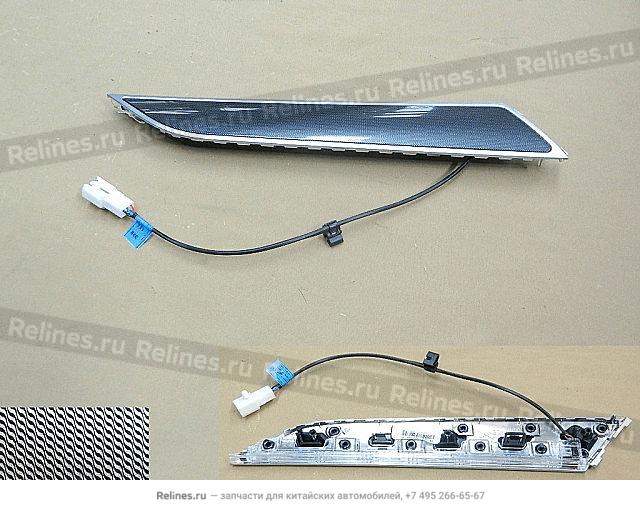 FR door UPR window frame trim strip assy - 61021***Y00B