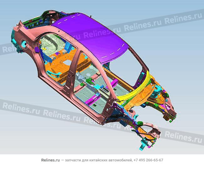 Vehicle body frame - A13-5***10-DY