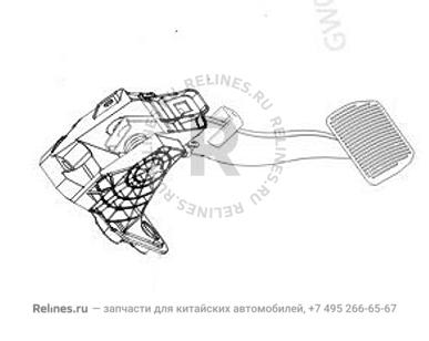 Педаль тормоза в сборе