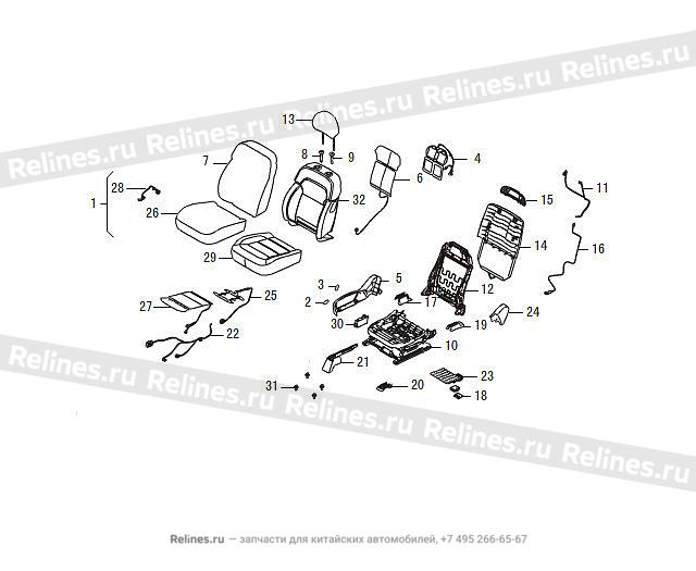 FR seat - 690080***09A86