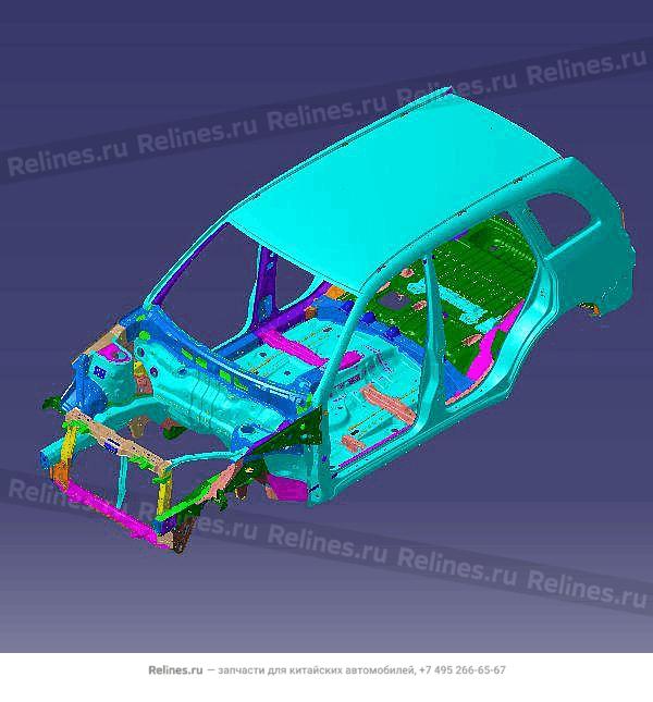 Vehicle body frame