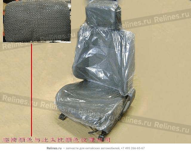 FR seat assy LH(cloth dark gray 4D32 eng - 680001***0-1222