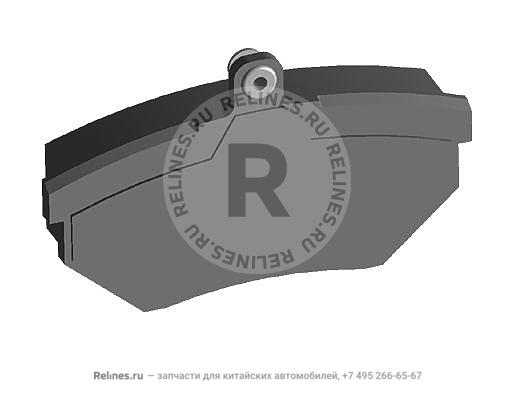 Колодки тормозные передние (с ушком)