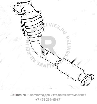 FR stage catalytic converter assy