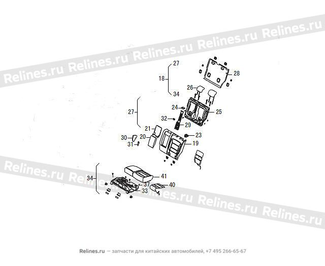 Mid seat assy LH - 700010***09A86