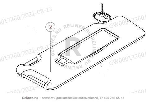 Козырек солнцезащитный правый - 820460***08ADF