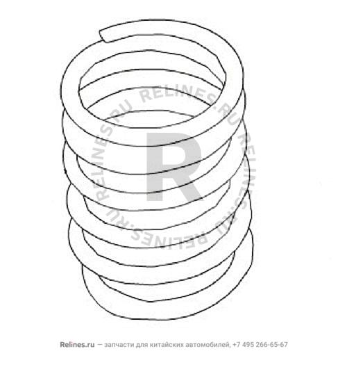 Пружина винтовая задняя