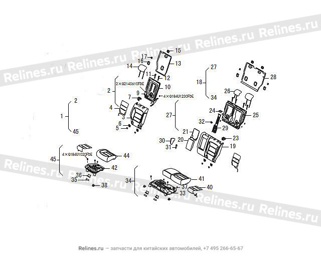 Mid seat assy RH - 700020***09AE3