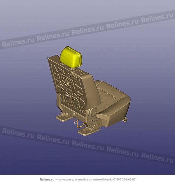 Сиденье второго ряда правое с пряжкой T18FL3