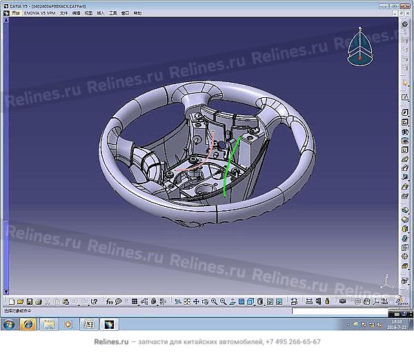 Steering wheel assy - 340240***0XACK