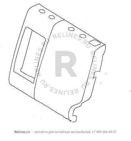 RR seat backrest foam assy LH