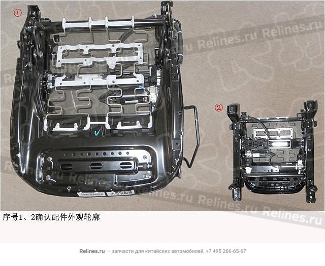 6-WAY power cushion frame assy driver se