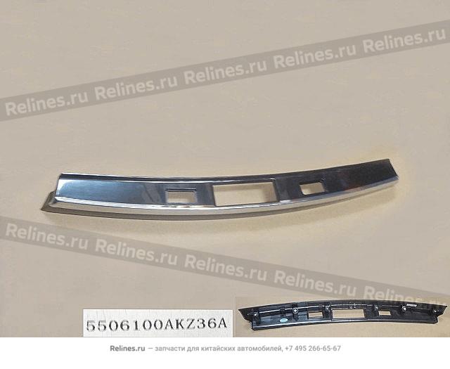 Number plate trim plate assy - 55061***Z36A