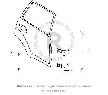 Дверь задняя правая - 62012***51XA