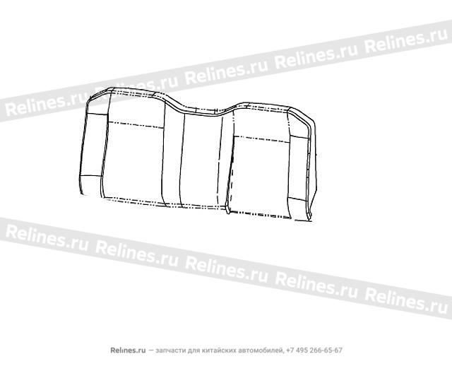 RR seat backrest foam assy - 7053***P00