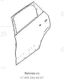 Дверь задняя левая - 62011***T10A