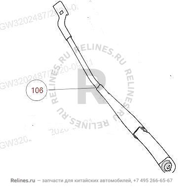 Рычаг стеклоочистителя правый - 52051***N04A