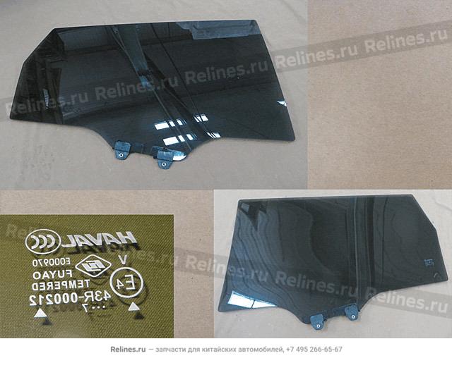 RR door glass assy RH