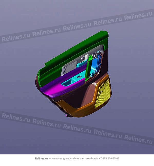 RR door trim-lh