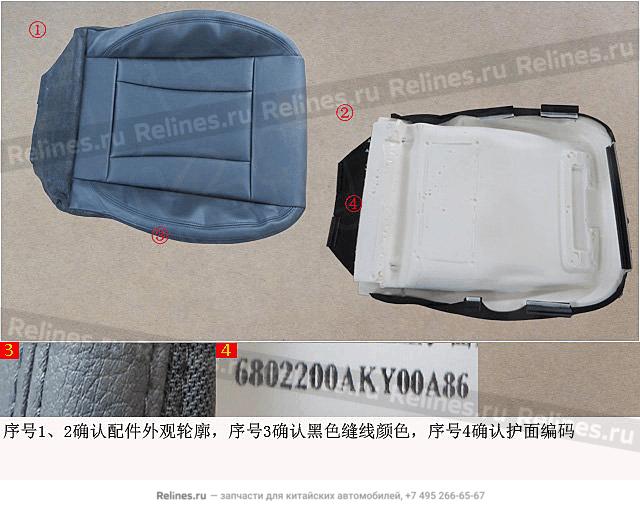 Soft cushion assy driver seat