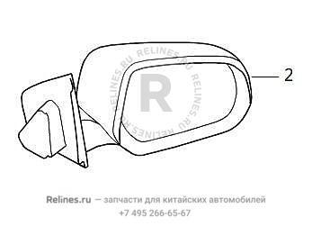 Зеркало боковое правое в сборе
