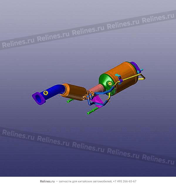 Глушитель передняя часть T1EJ/T1C