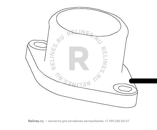 Flange-air inlet hose intercooler