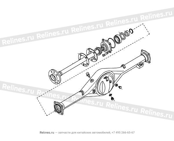 RR axle assy - 2400***A21