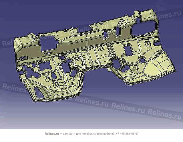 Панель теплоизоляционная щита передка внутренняя Hover H5 (дизель) - 53100***02XA