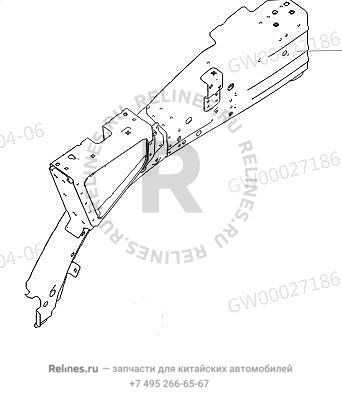 Усилитель арки левый - 50101***N04A