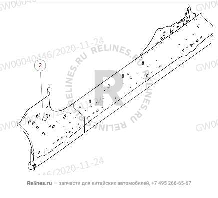 Усилитель порога правый - 51221***W01A