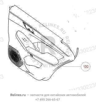 Обивка двери задняя правая - 620291***10A8P