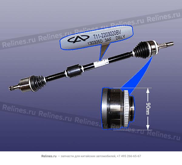 Привод колеса правый - T11-2***20BV