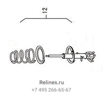 FR absorber & coil sprg assy LH - 29051***Z08A