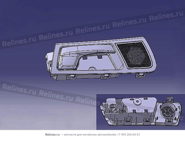 Mounting base RR door lock INR handle RH