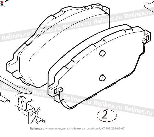 Колодки тормозные передние комплект - 35011***Z08A