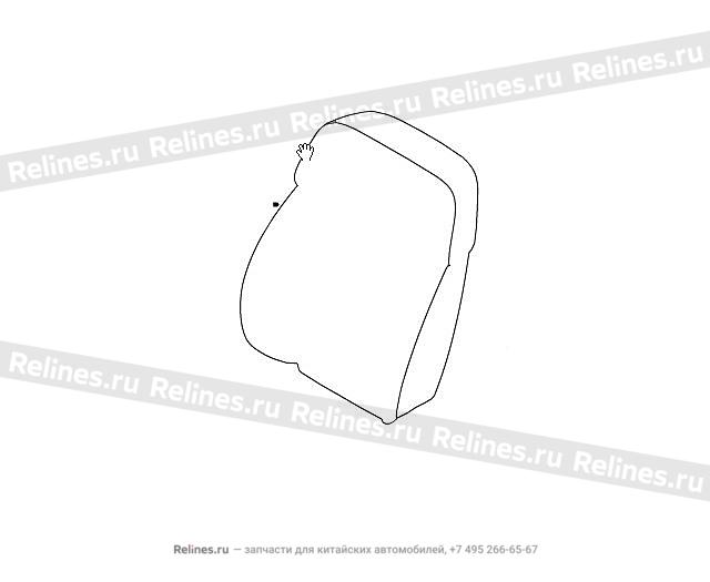 Backrest foam assy,driver side - 68052***W09A