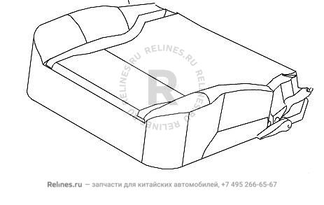 Cushion assy-fr seat LH - 680310***0XECK