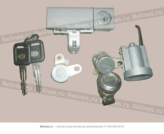 Lock cylinder assy-whole vehicle - 3704100***A-1222