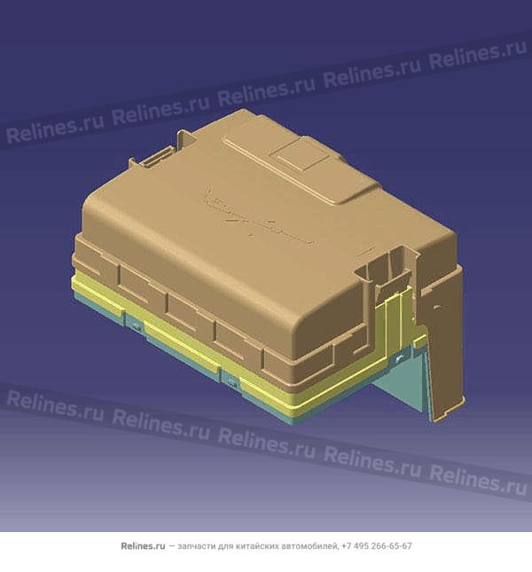 Front fuse box assembly