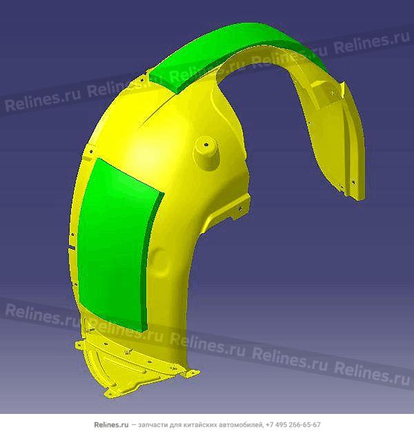Подкрылок передний правый (пласт)