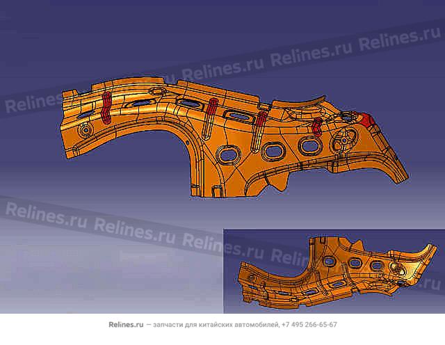 Reinf plate d pillar RH - 54015***W09A