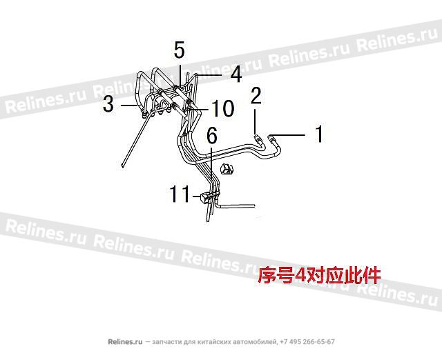 FR brake oil pipe ESP RH - 35065***W09B