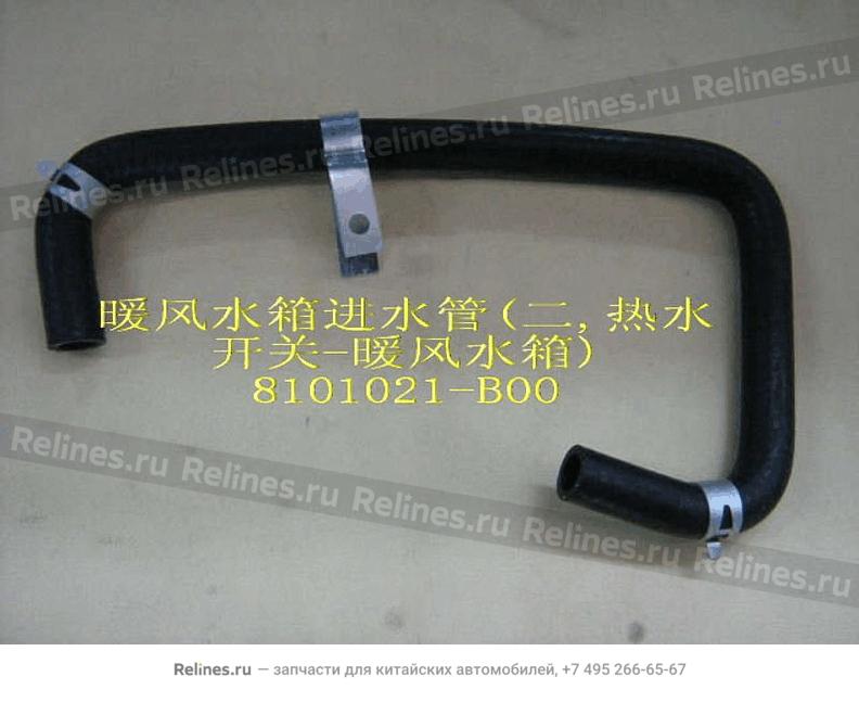 Water inlet hose no.2-HEATER(engine-vacu - 8101***B00