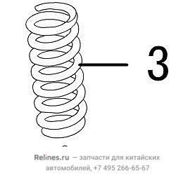 Пружина винтовая передняя