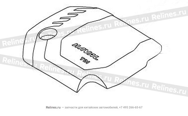 Крышка двигателя декоративная H9 дизель - 10002***V73A