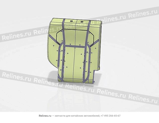 Подушка в сборе, правая спинка сиденья, Ткань, Comfort/Comfort+ F7 - 700560***04A86