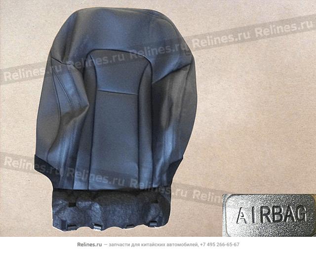 Leather side airbag backrest cover assy, - 680253***00B86