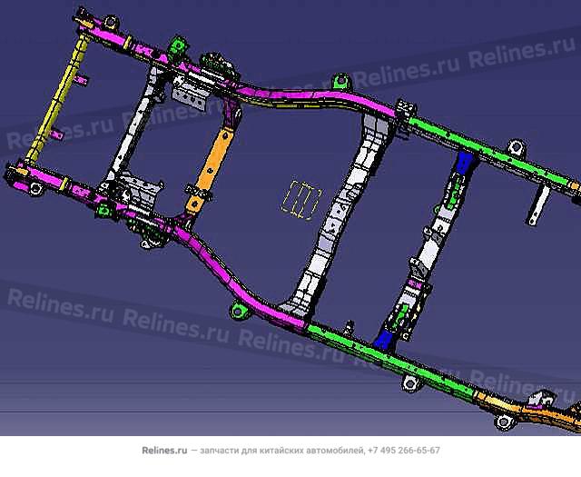 Frame weldment assy(2WD) - 2801***K08